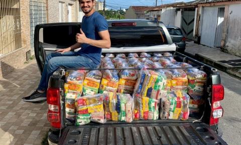 Solidariedade:Vítimas das chuvas em Maceió  recebem doação de cestas básicas  do Vereador João Catunda 